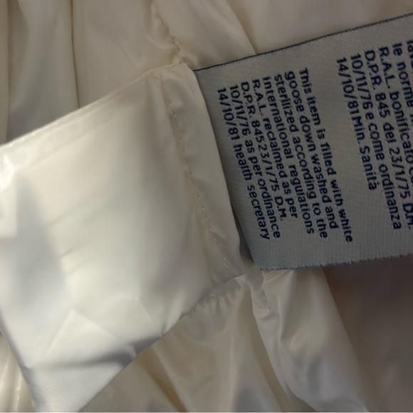 Moncler White Daos Faux-Fur Down Jacket 00 - Picture 6 of 10